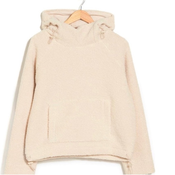 Vince Cozy Faux Shearling Pullover Hoodie - Picture 1 of 5